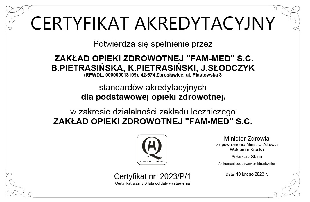 certyfikat